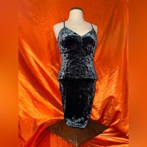 Beautiful velvet evening dress